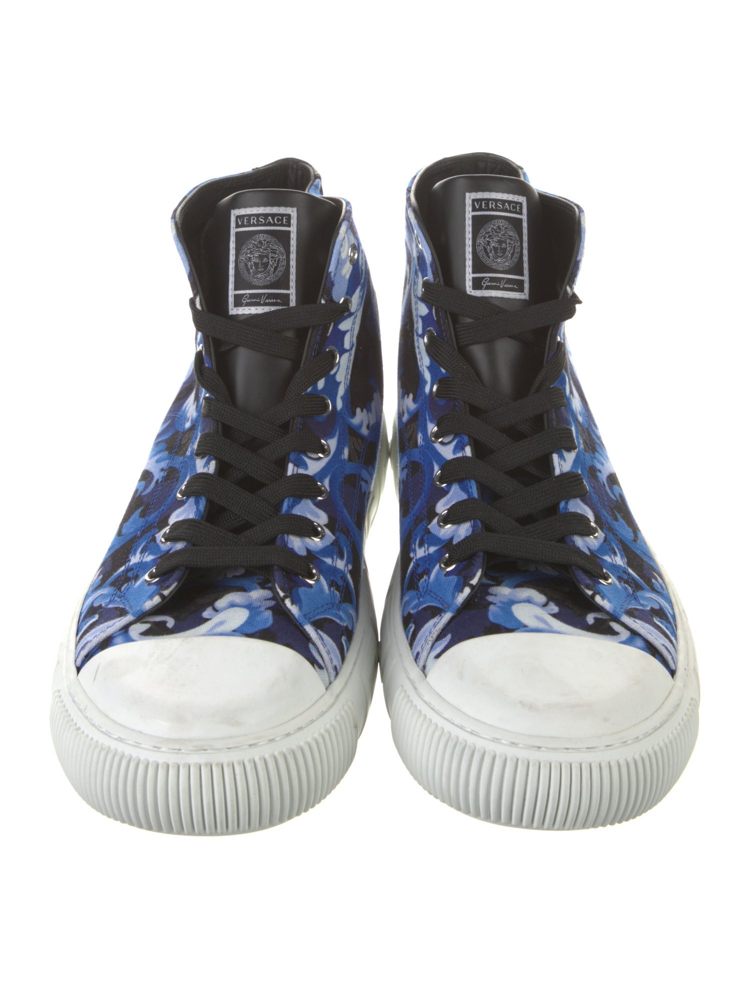 Versace Canvas Printed Sneakers